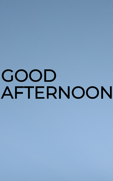 Screenplay Cover Image for Good Afternoon>