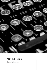 Screenplay Cover Image for Not So Nice>